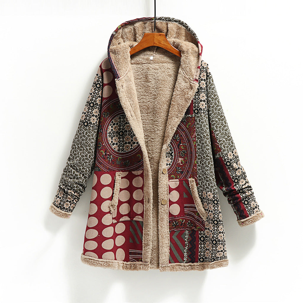 Plus Size Loose Woolen Coat