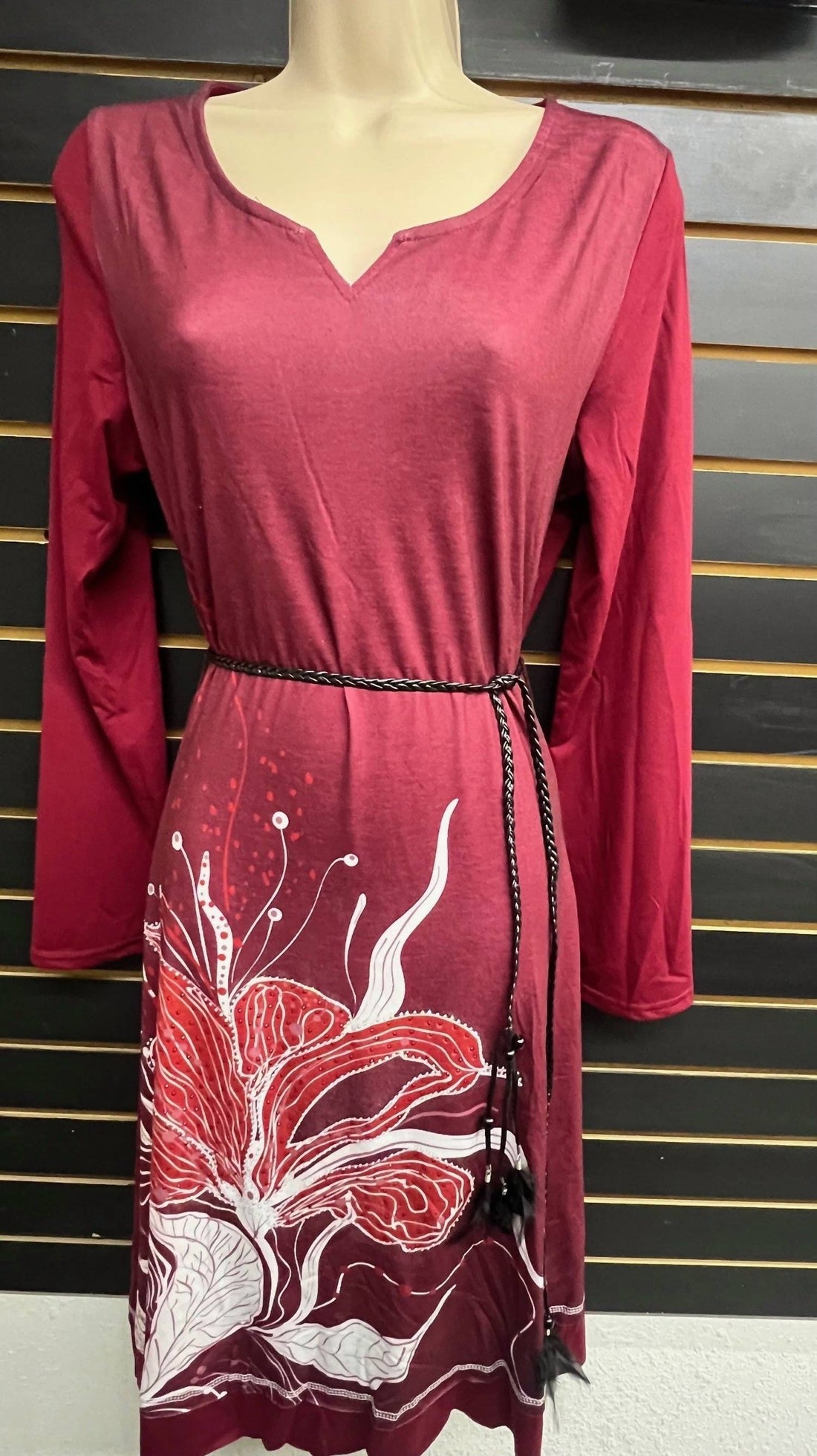 Women's Belted Beauty Jersey Dress
