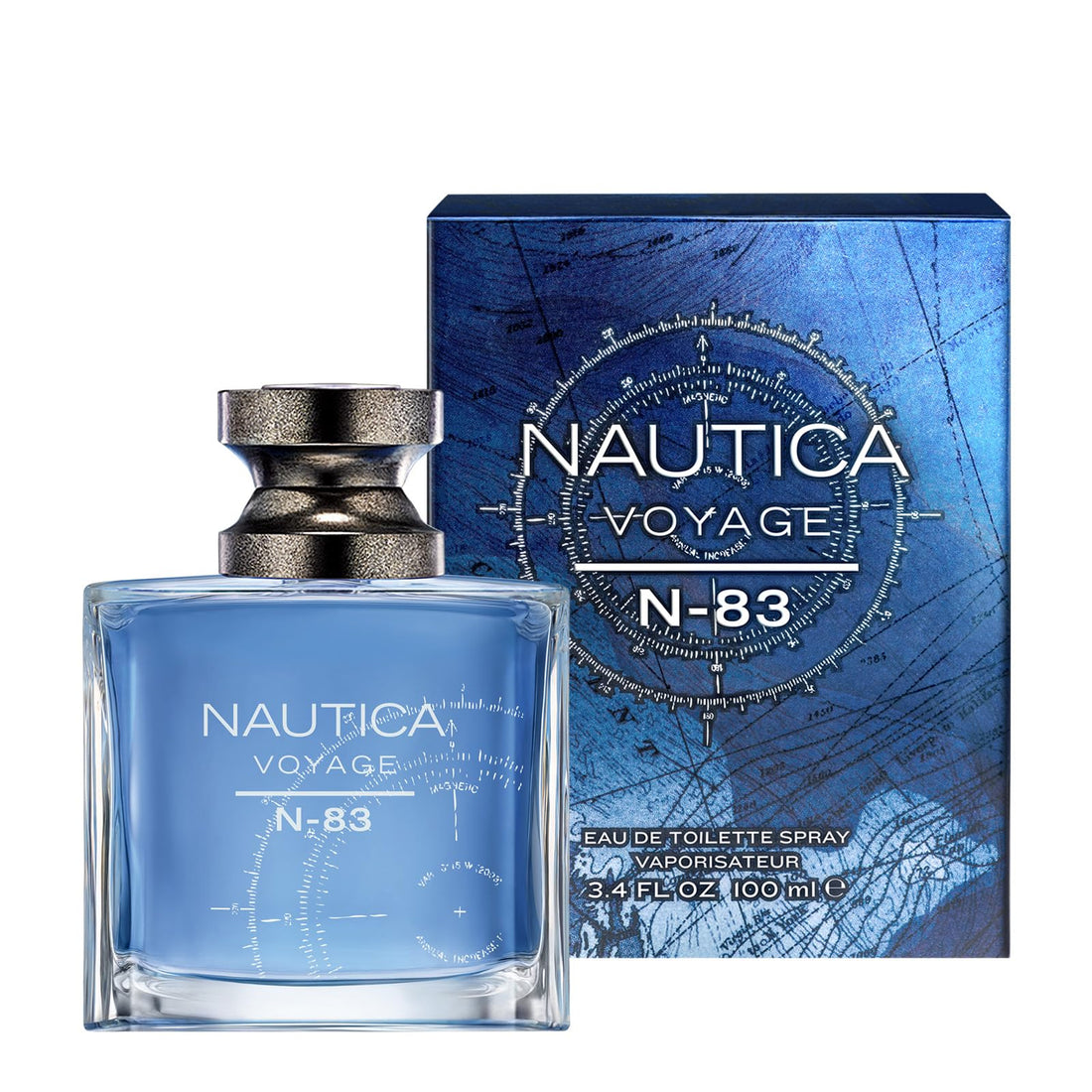 Nautica Voyage Eau De Toilette, Cologne and Fragrance For Men, Fresh, Romantic, Fruity Scent Woody, Aquatic Notes of Apple, Water Lotus, Cedarwood, and Musk Ideal Day Wear, Long Lasting 3.3Fl oz