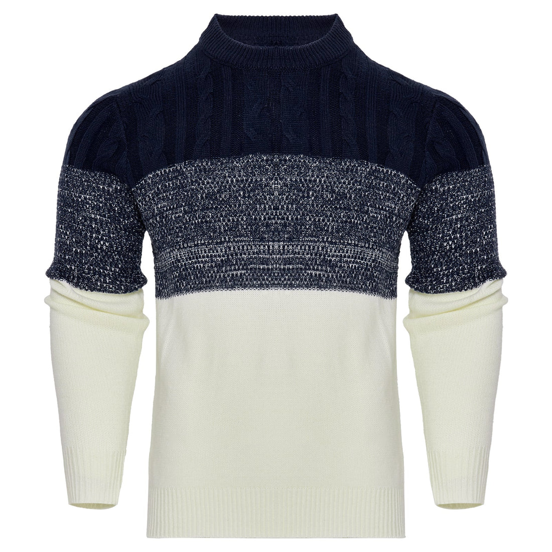 Men's Knitted Sweater Fashion Long-sleeved Pullover Tops Fall And Winter Clothing