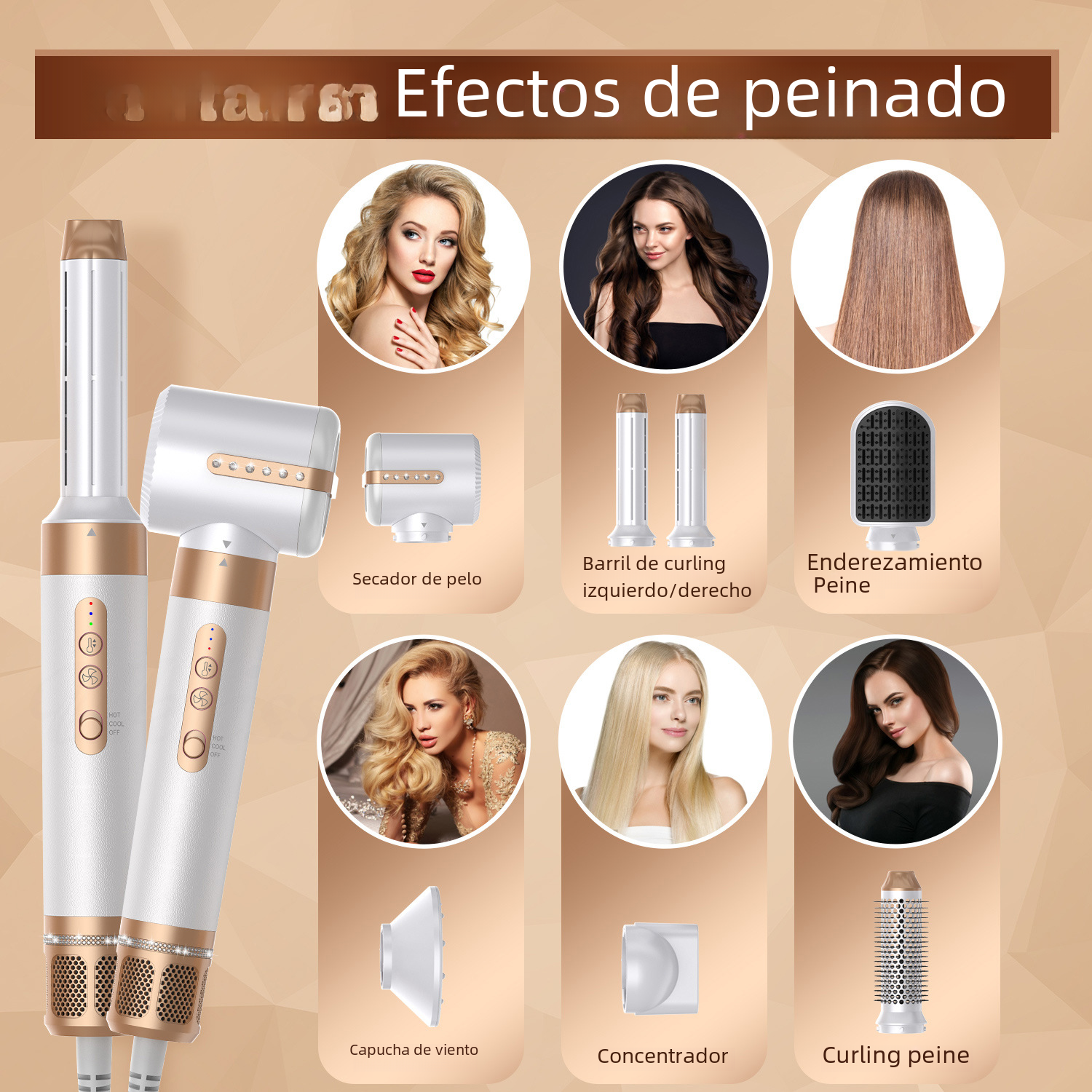7-in-1 High-Speed Hot Air Brush for Styling