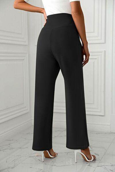 High Waist Straight Leg Pants for Women in Various Sizes