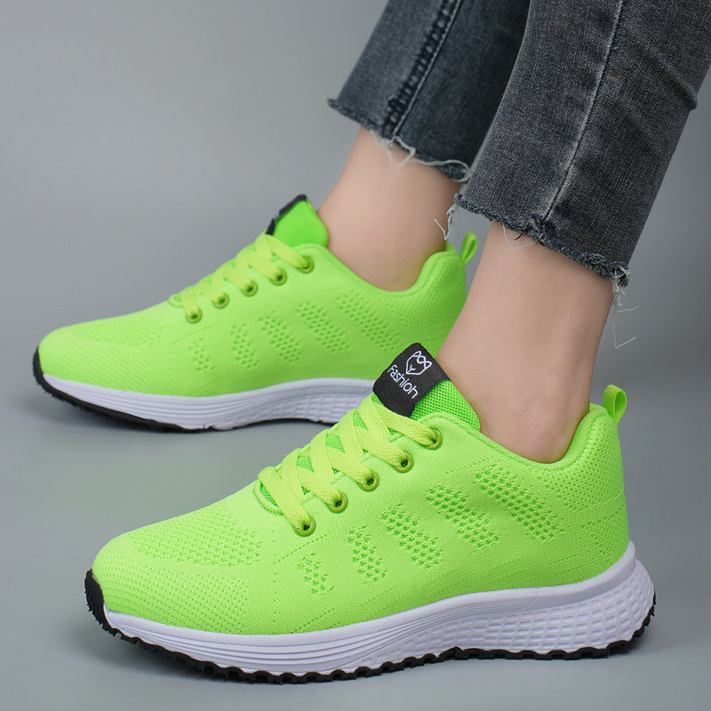 Women's Plus Size Spring And Autumn Sneakers Women's Fly-kit Mesh Women's Shoes