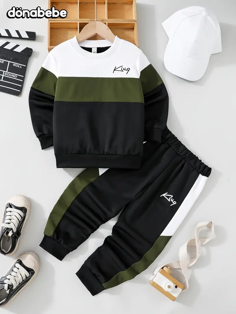 Design Sense Multicolor Hoodie Pants Two-piece Set See size chart under “more details”