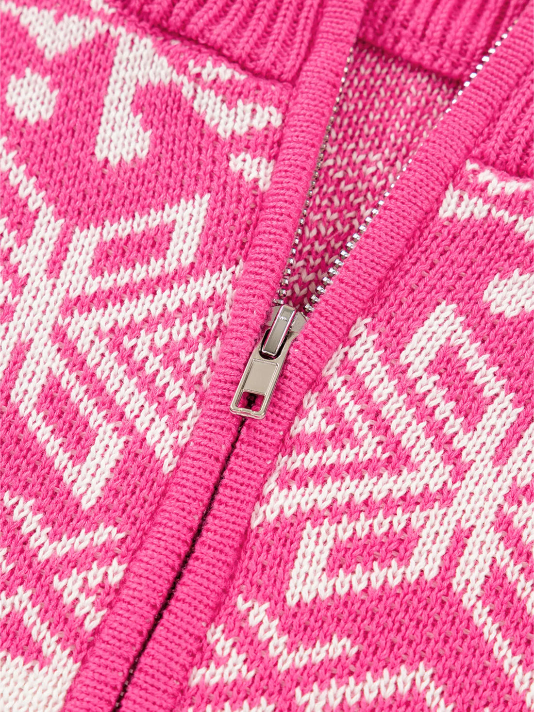 Christmas Snowflake Quarter Zip Collard Sweater
