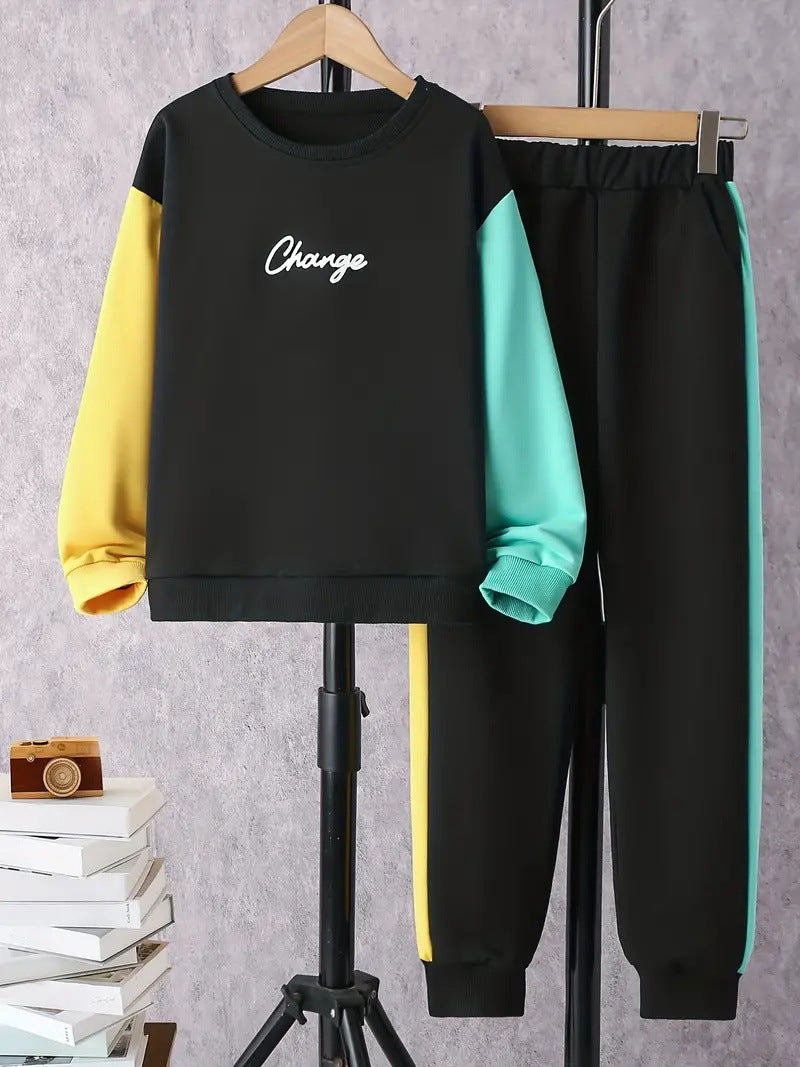 Design Sense Multicolor Hoodie Pants Two-piece Set See size chart under “more details”
