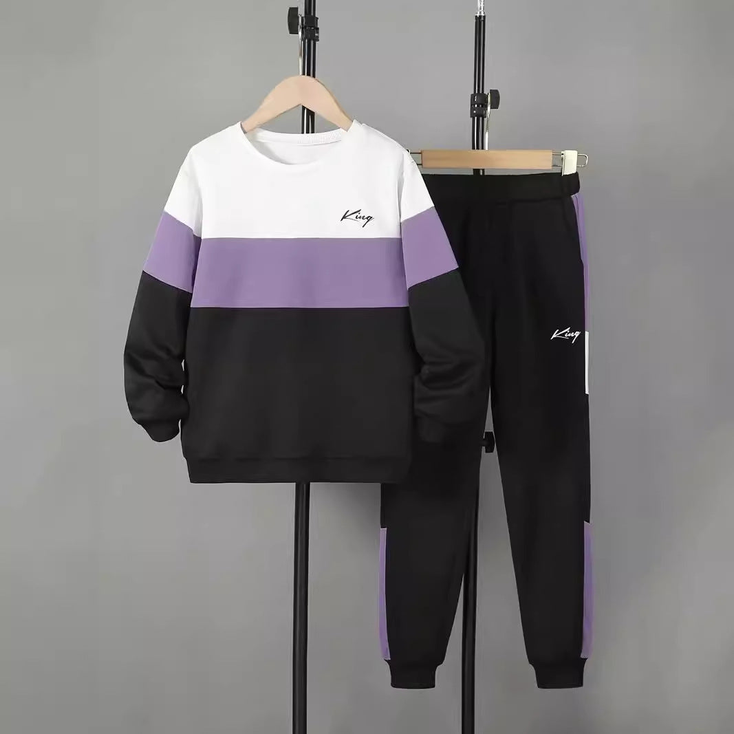 Design Sense Multicolor Hoodie Pants Two-piece Set See size chart under “more details”