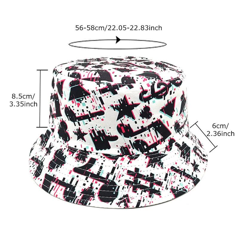 Musical Note Pattern Printing Bucket Hat