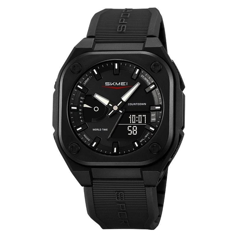 Double Inserts Luminous Waterproof Multifunctional Electronic Watch Outdoor