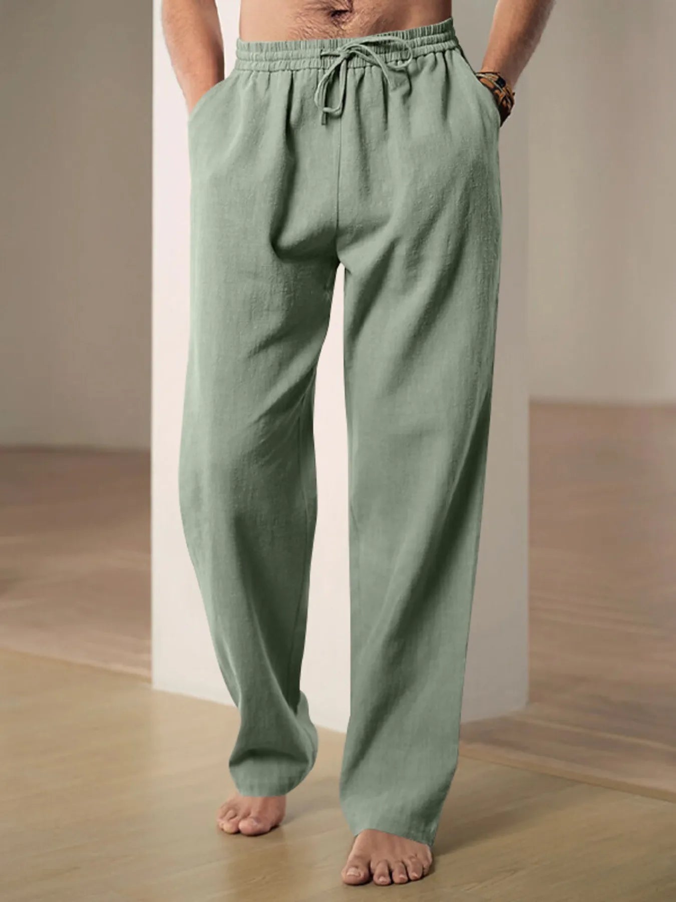 Men's Plus Size Drawstring Loose Fit Pants