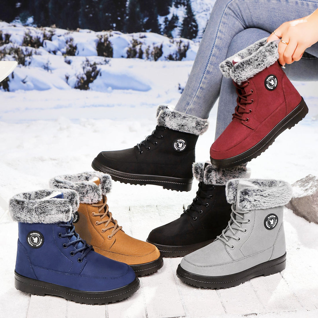 Women's Cotton Soft Bottom Wild Boots