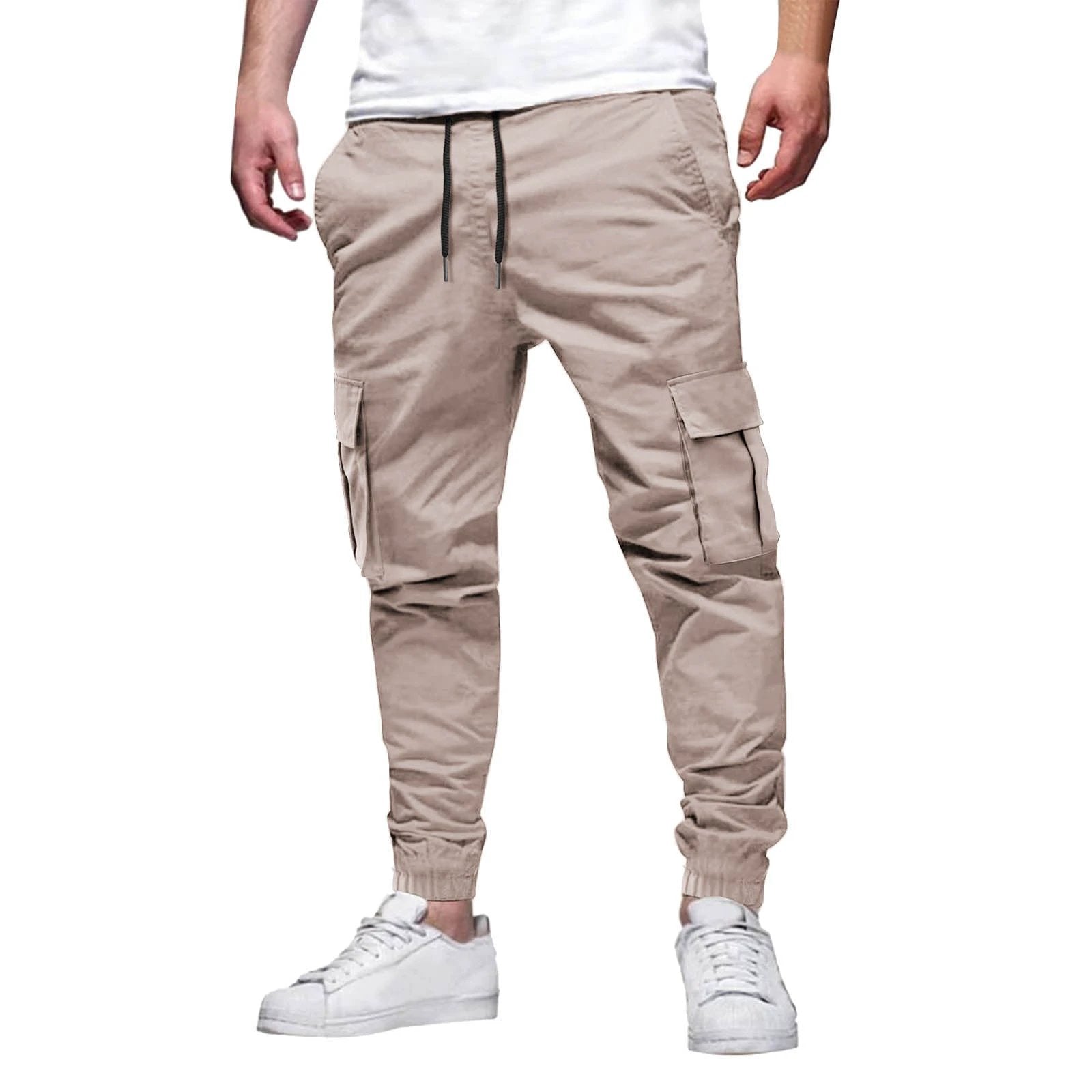 Men's Multi-pocket Drawstring Leisure Pants