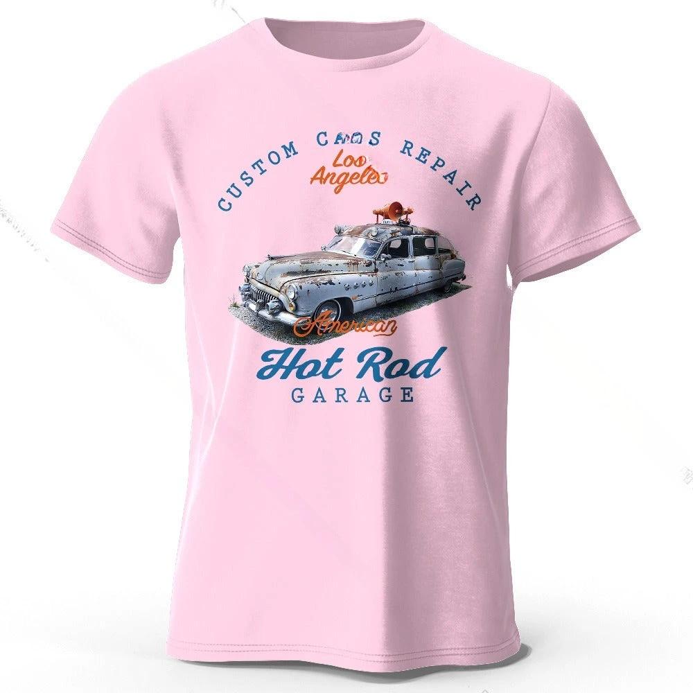 Car Club Patch Print Men's T-shirt