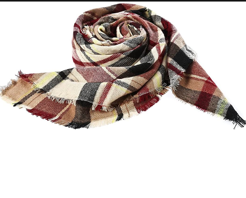 Women’s Grey Brown Fashion Scarf Soft Casual Stylish Wrap