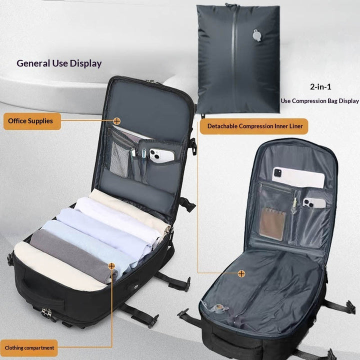 Outdoor Vacuum-Compression Airtight Business Travel Short-Distance Waterproof Small Backpack