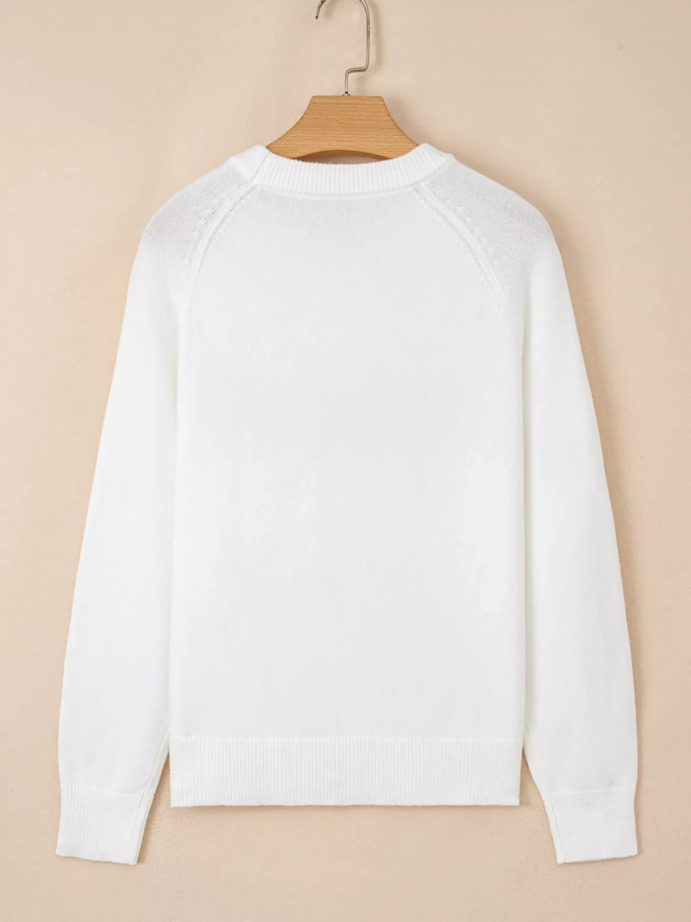 MERRY Letter Pattern Christmas Raglan Sleeve Sweater