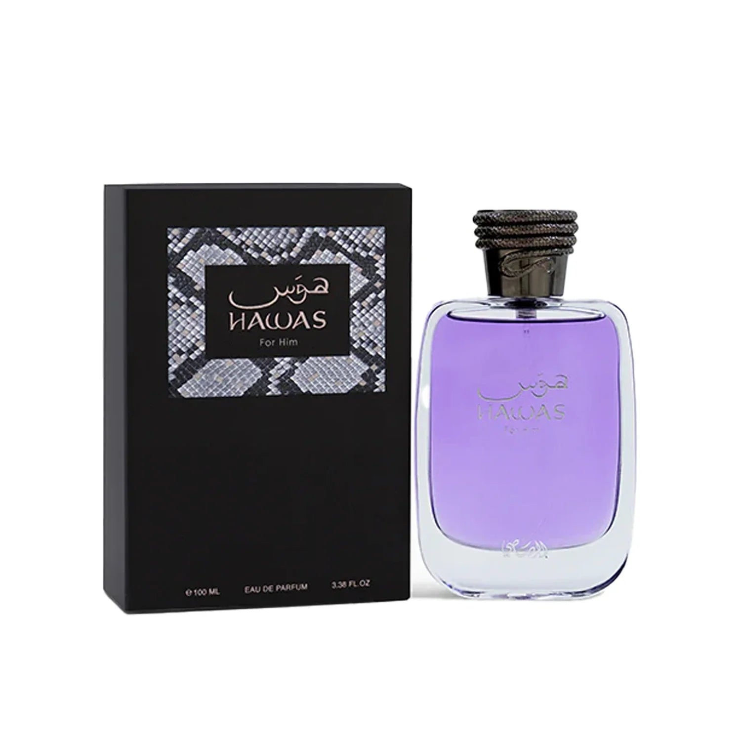 Rasasi Hawas Men’s EDP – Fresh Aquatic Fruity Aroma, Long-Lasting, 100 ml / 3.4 fl oz