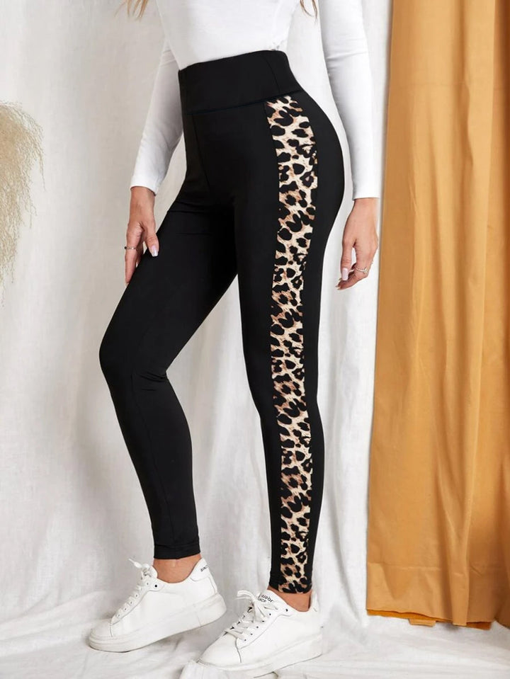 Leopard Print High-Waist Butt-Lifting Yoga Pants – Stretchy Slim Fit Leggings
