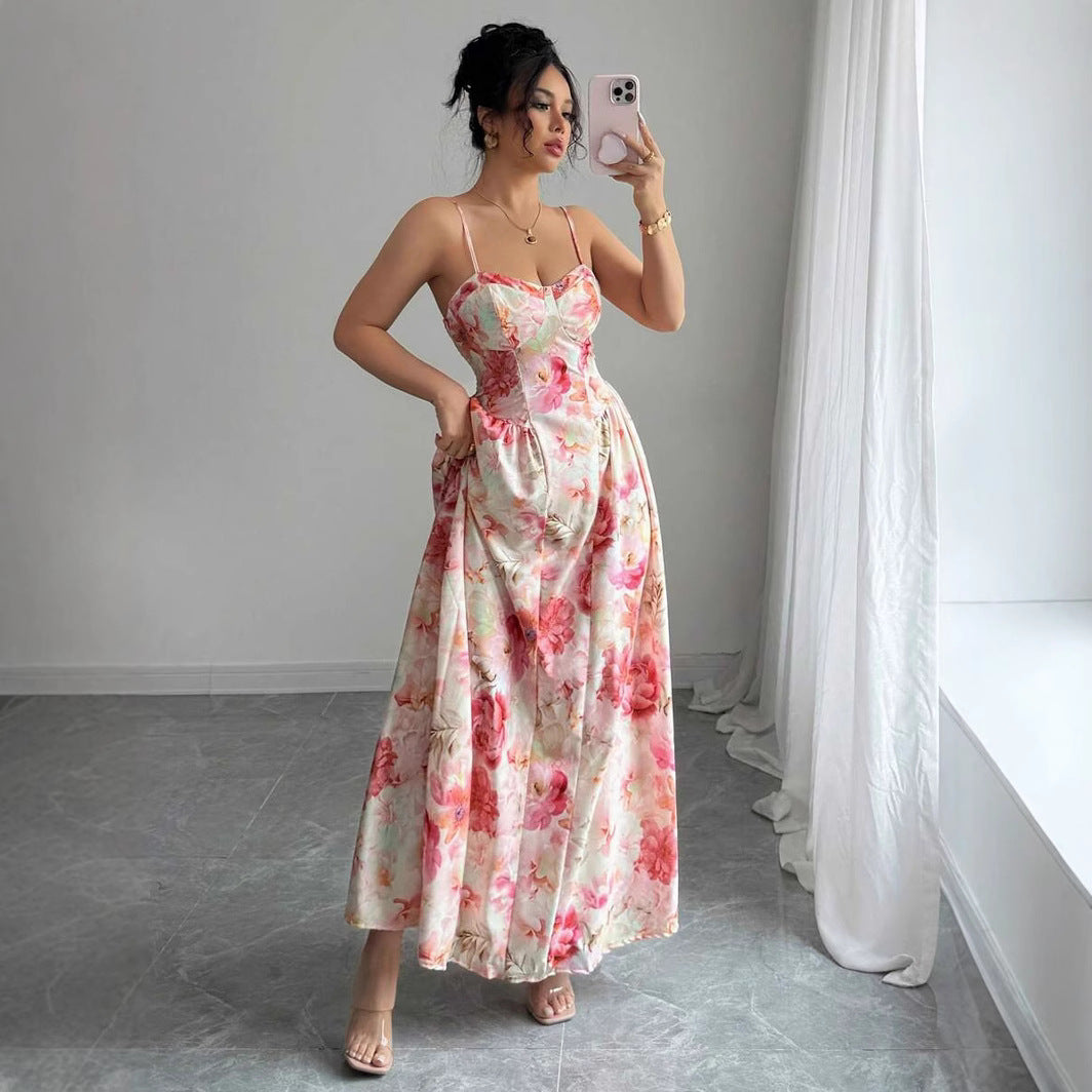 Women’s Strapless Off Shoulder Elegant Long Evening Fairy Dress