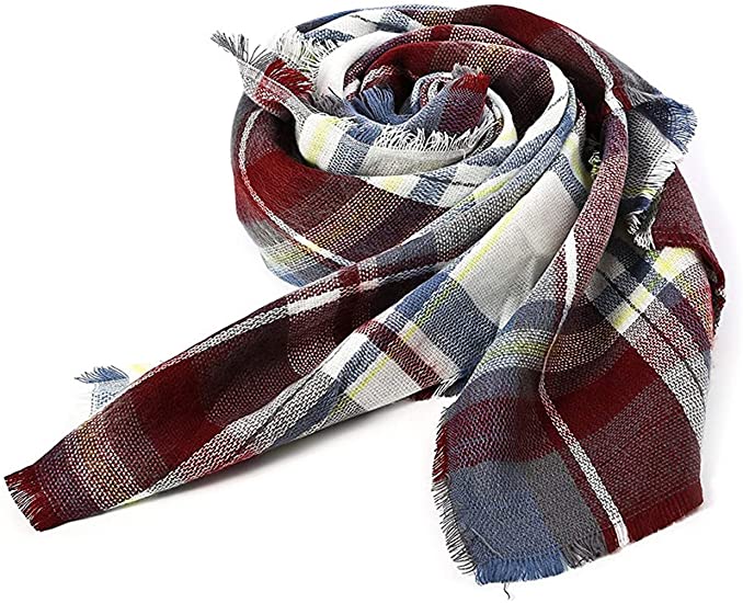 Women’s Grey Brown Fashion Scarf Soft Casual Stylish Wrap