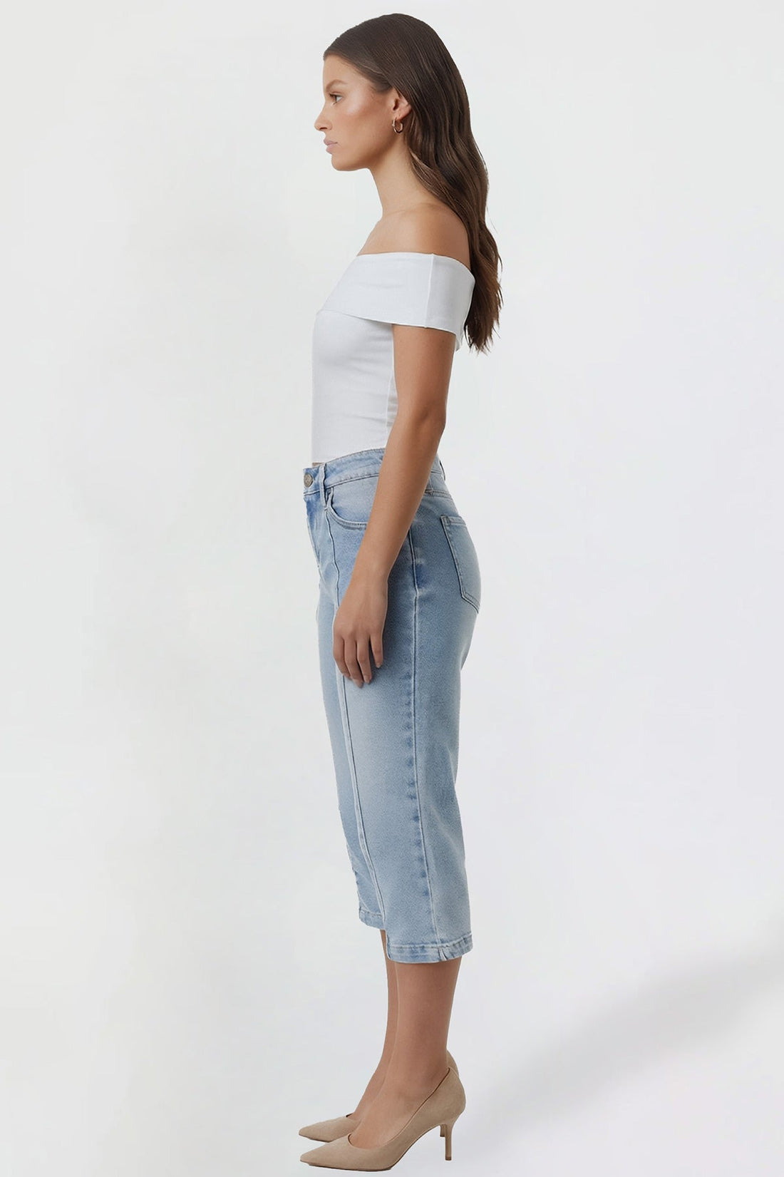 Women's Pin Tuck Capri
