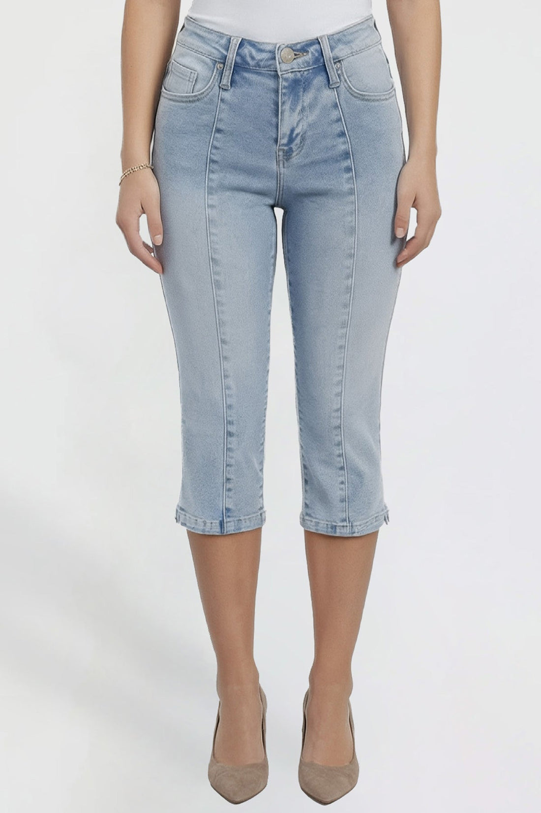 Women's Pin Tuck Capri