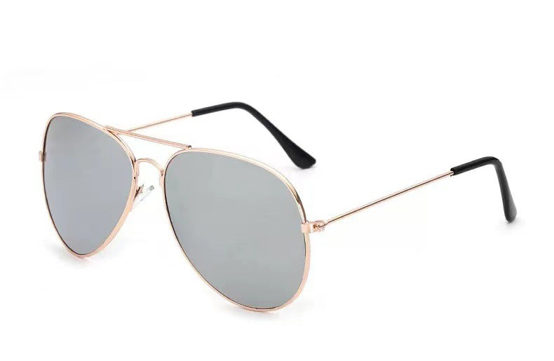 Unisex Aviator Reflective Colorful Sunglasses Classic Pilot Style