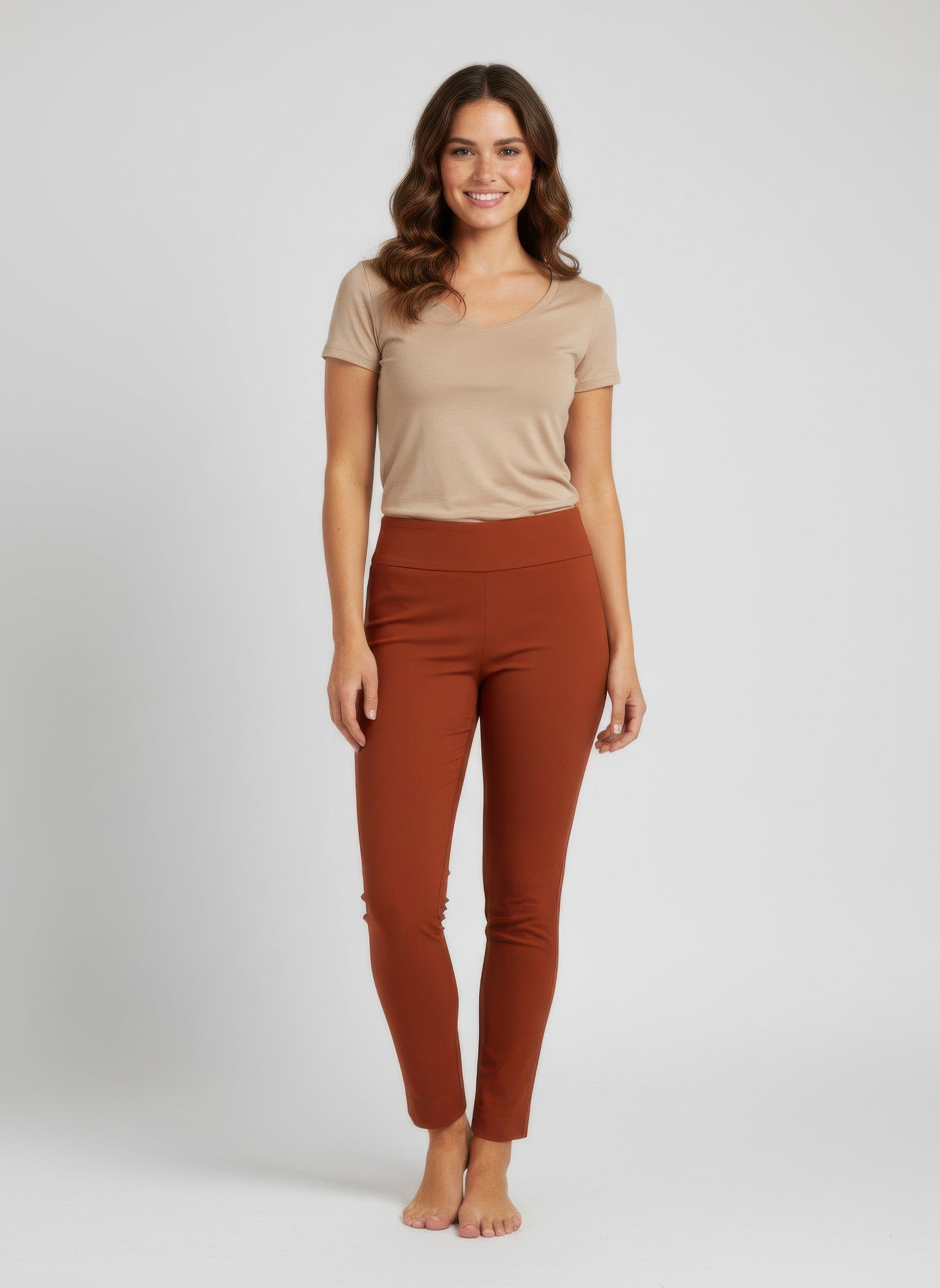 Pull On Solid Pants