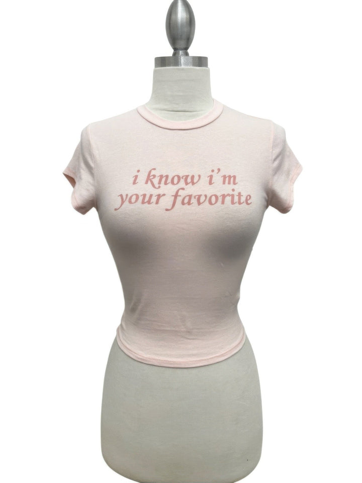 Women's Print Your Favorite Baby Tee-Shirt