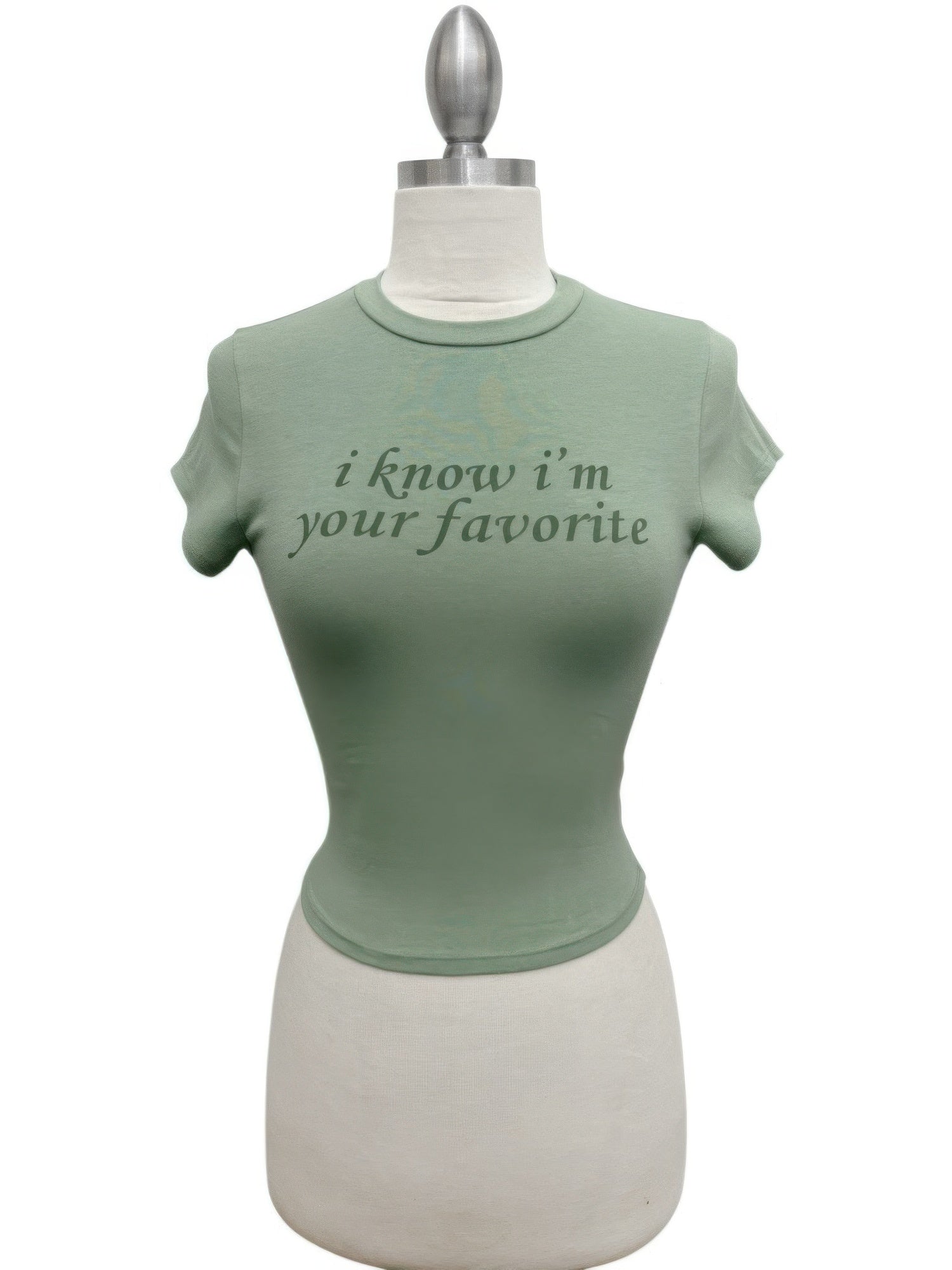 Women's Print Your Favorite Baby Tee Shirt