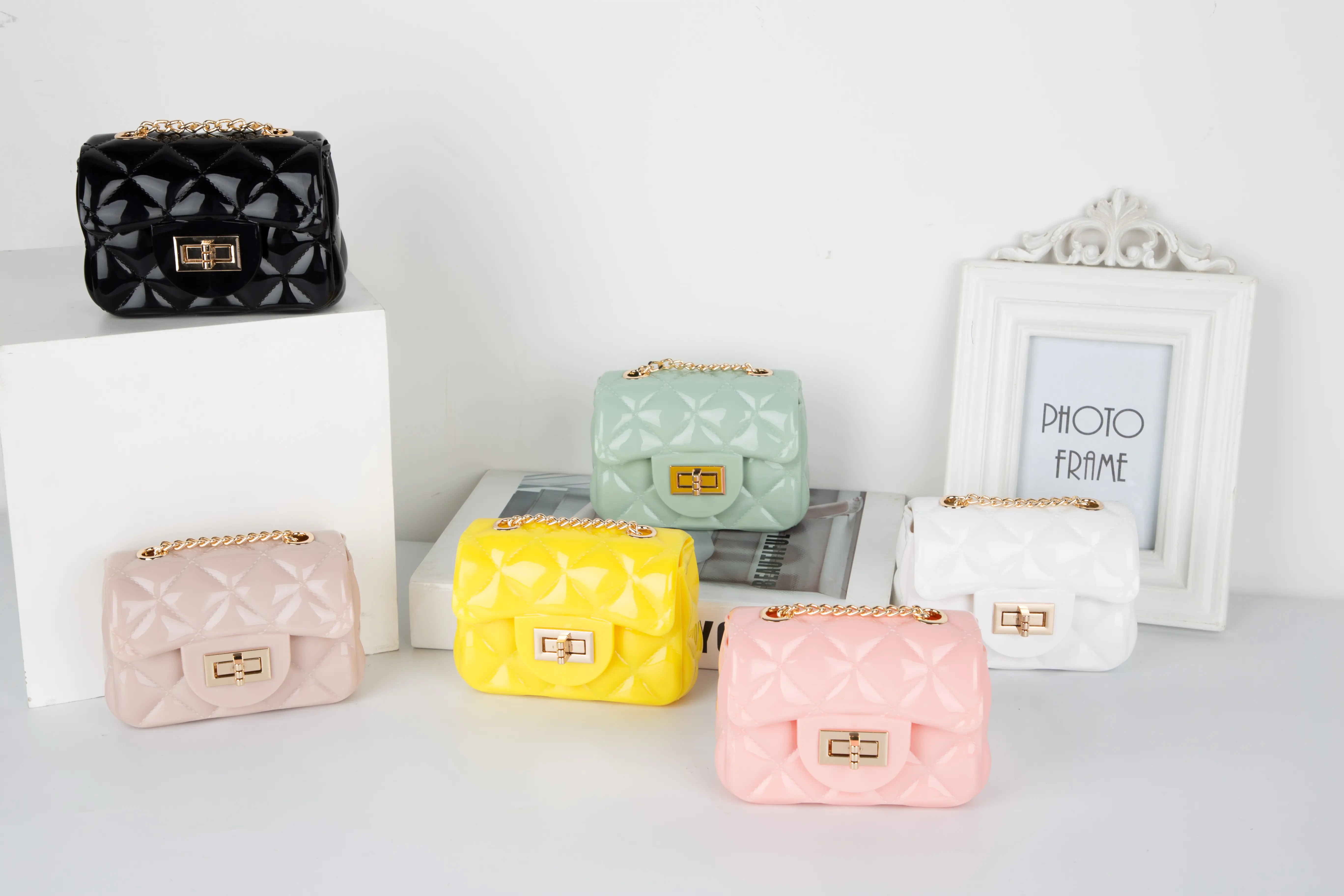 Mini Candy Color Jelly Coin Purse Crossbody Bag