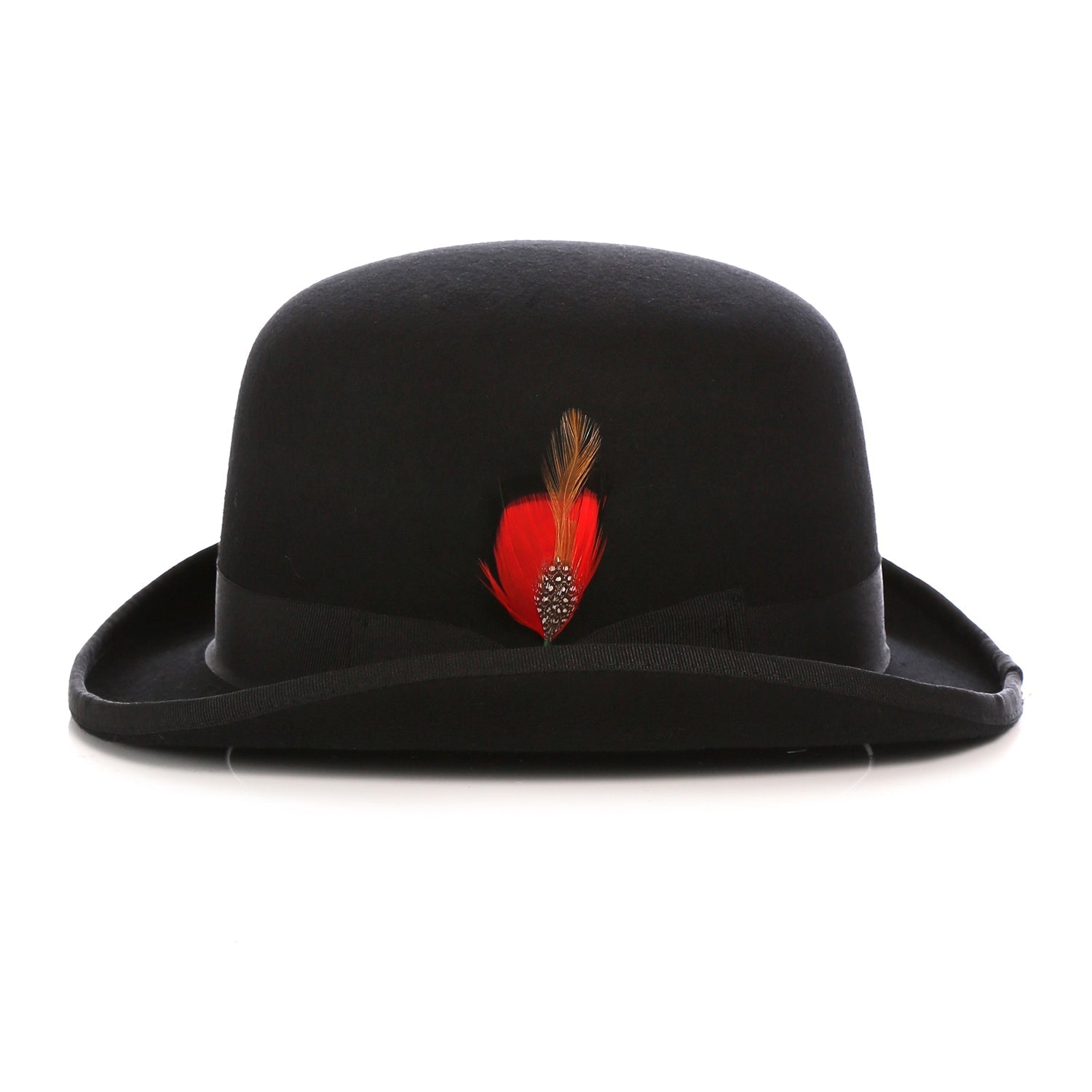 Ferrecci Premium Wool Black Derby Bowler Hat