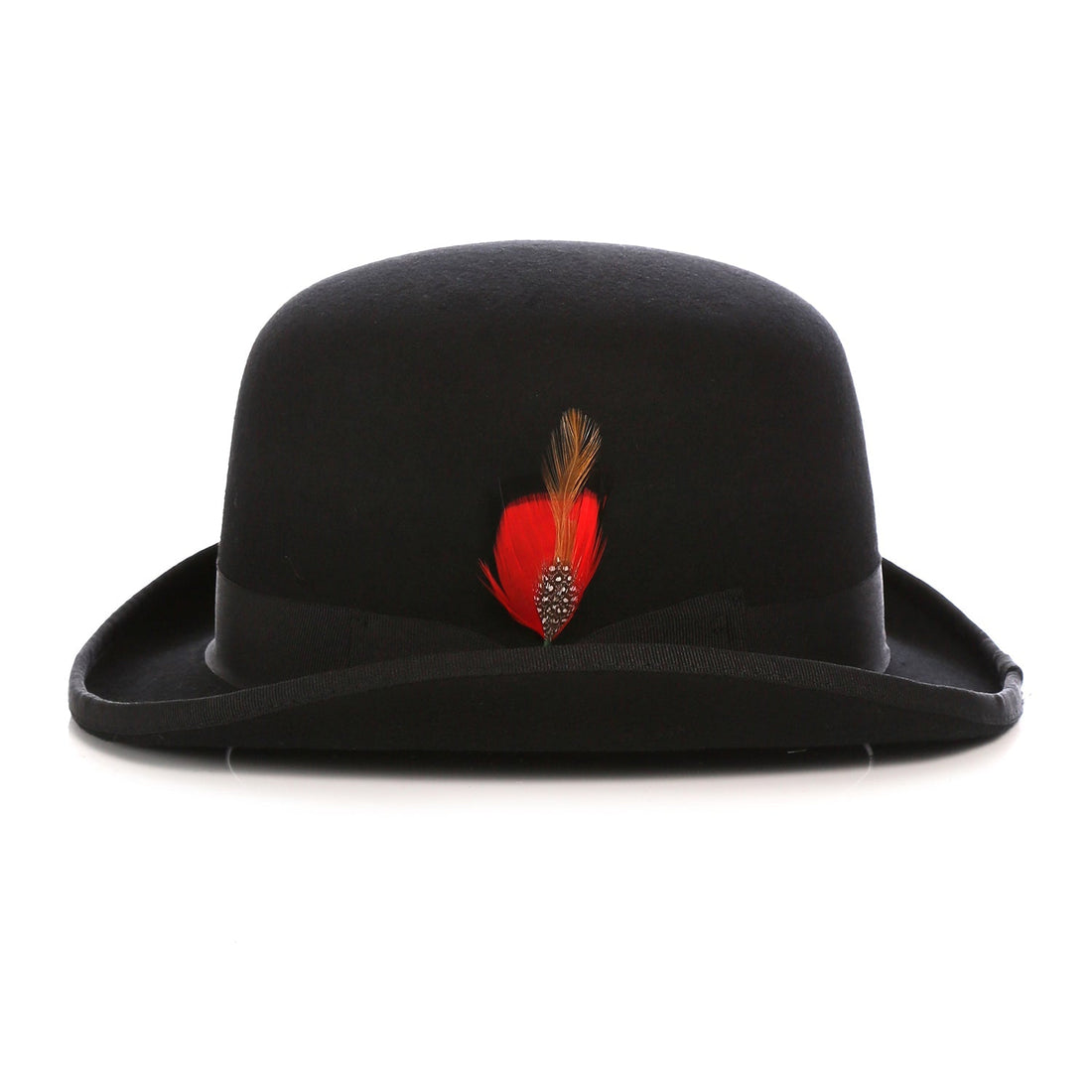 Ferrecci Premium Wool Black Derby Bowler Hat