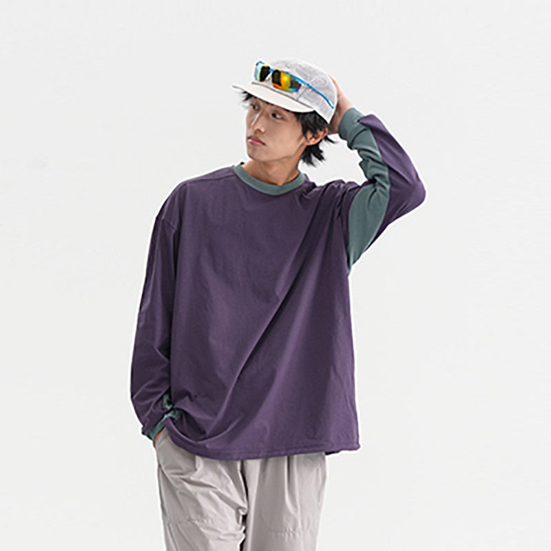 Unisex Loose Long Sleeve Quick Dry Sun Protection T-Shirt