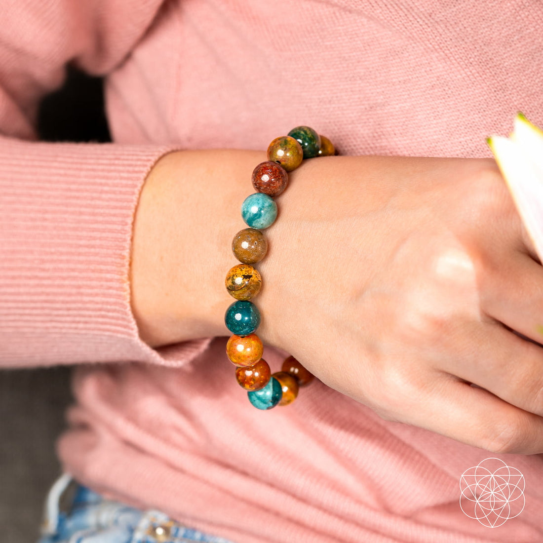 Quiet My Mind – Ocean Jasper Bracelet