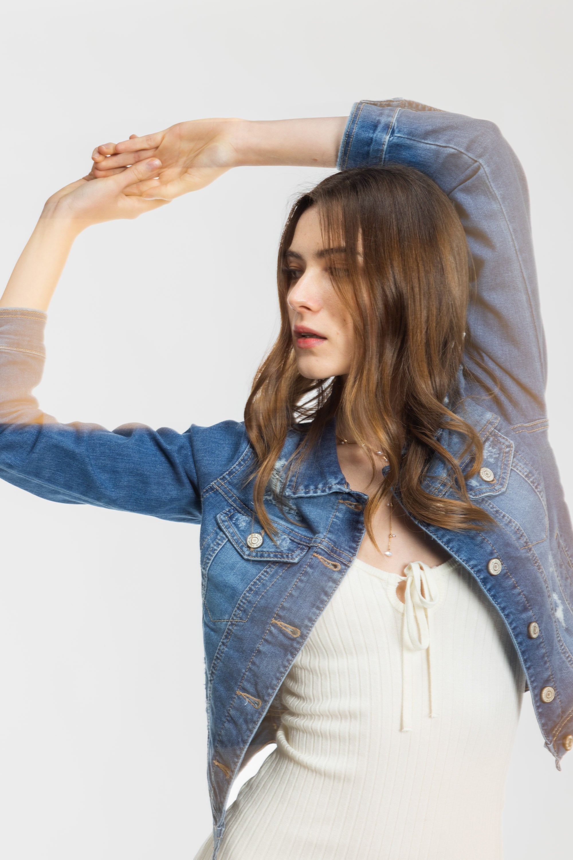 Classic Destructed Denim Jacket