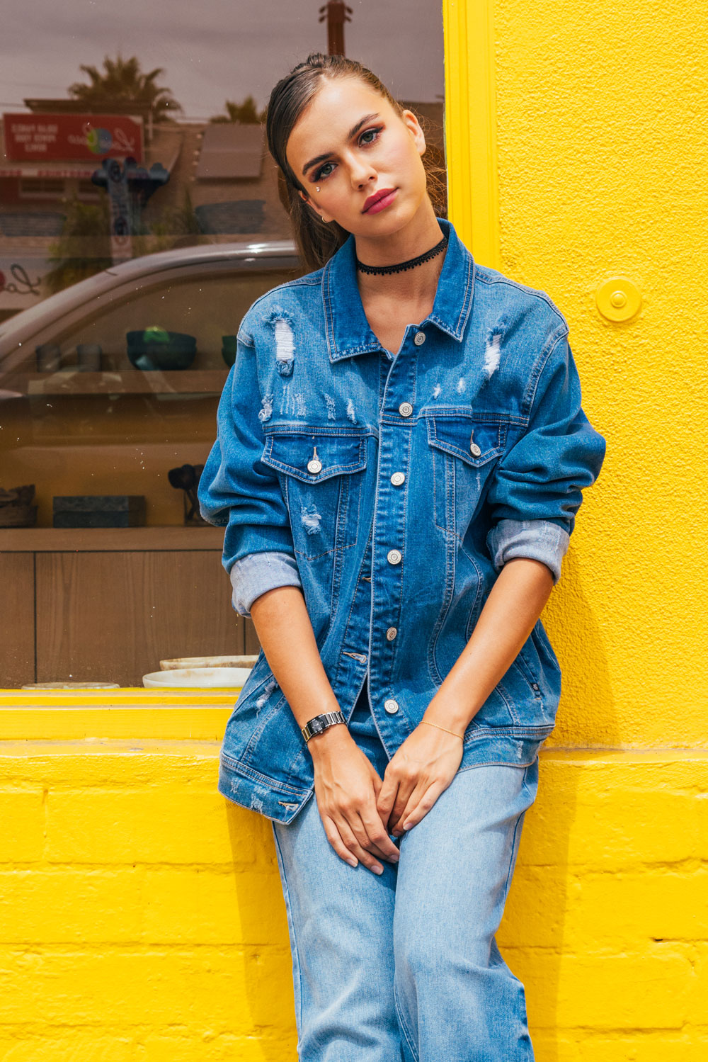 Destructed Denim Jacket