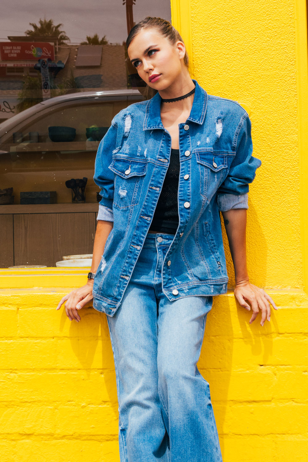 Destructed Denim Jacket