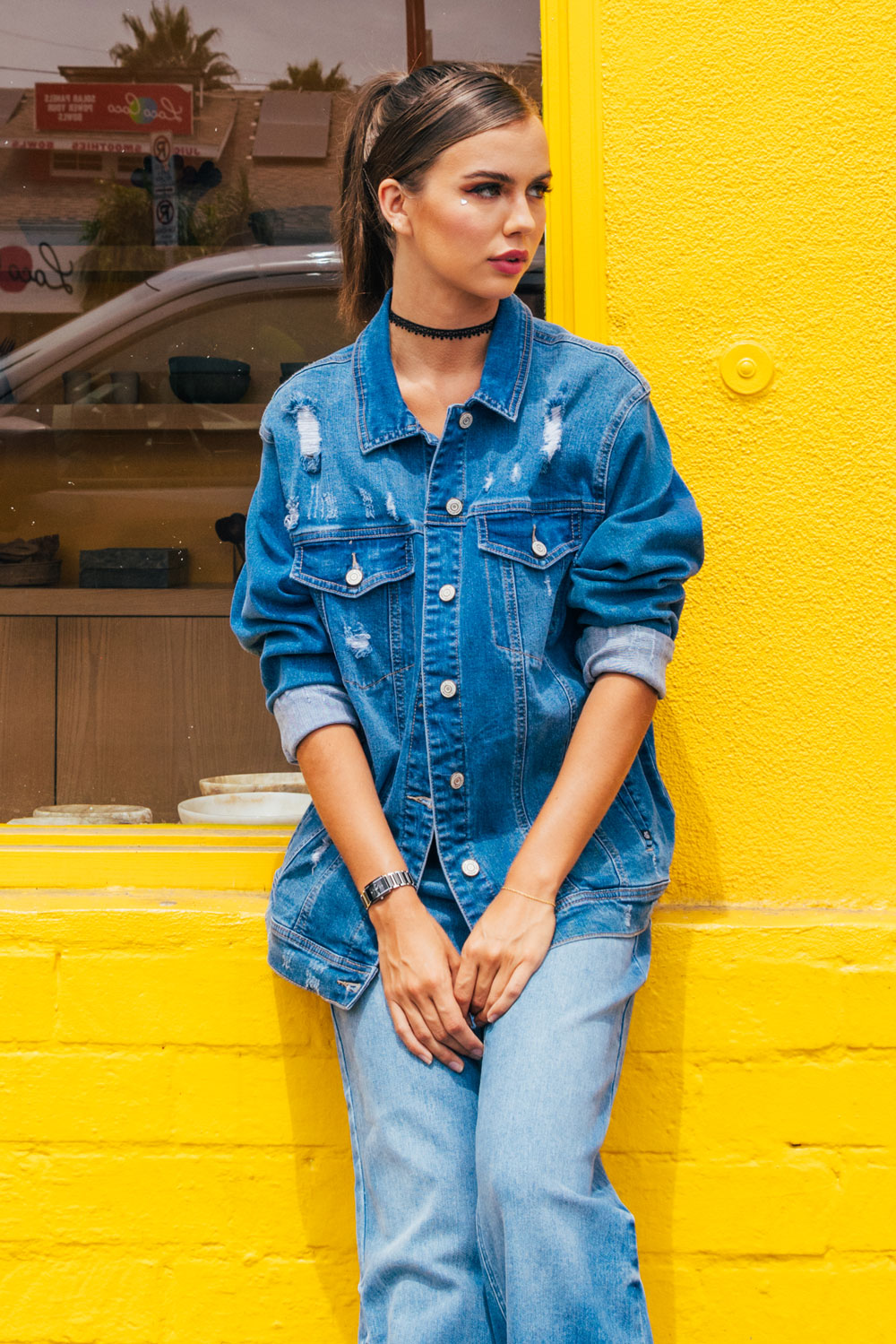 Destructed Denim Jacket