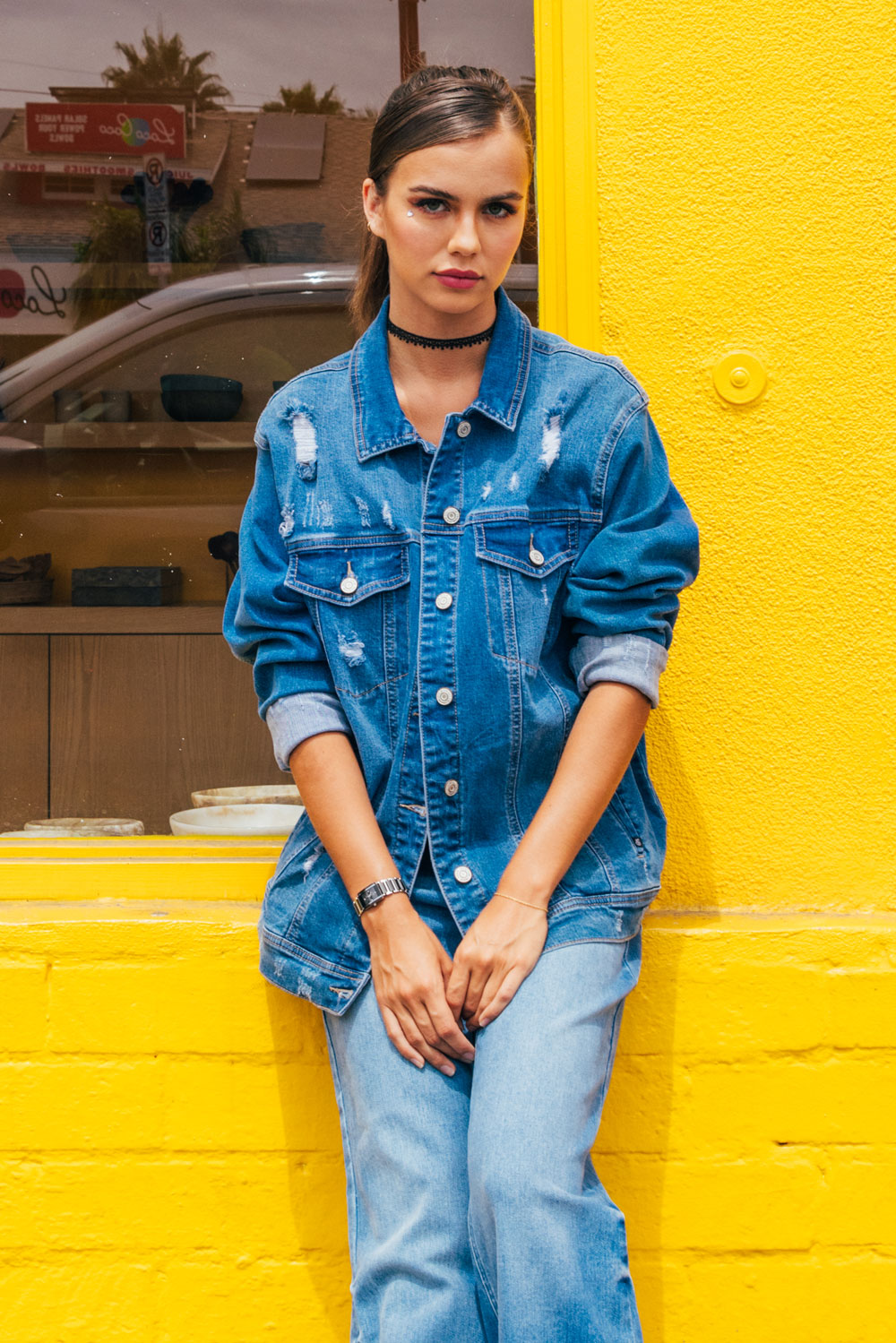 Destructed Denim Jacket