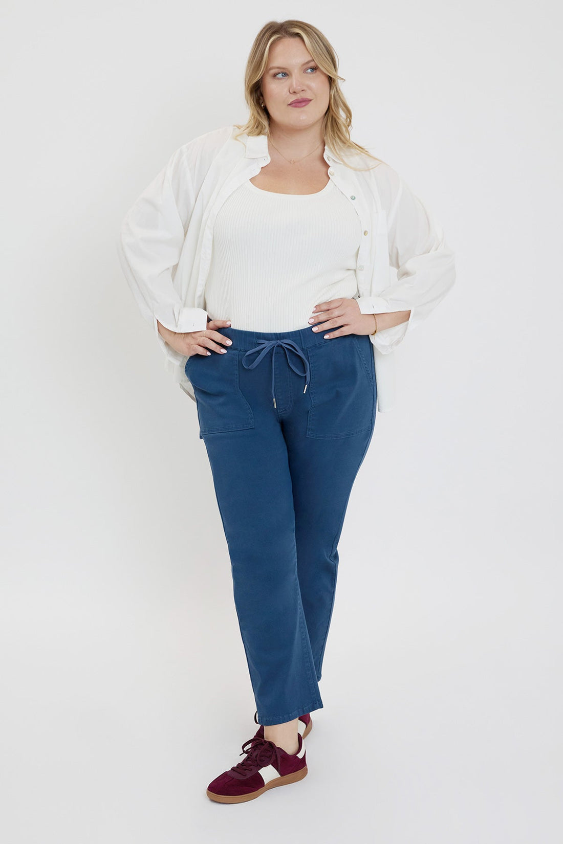 Women's Plus High Rise Pull On Straight  Jogger