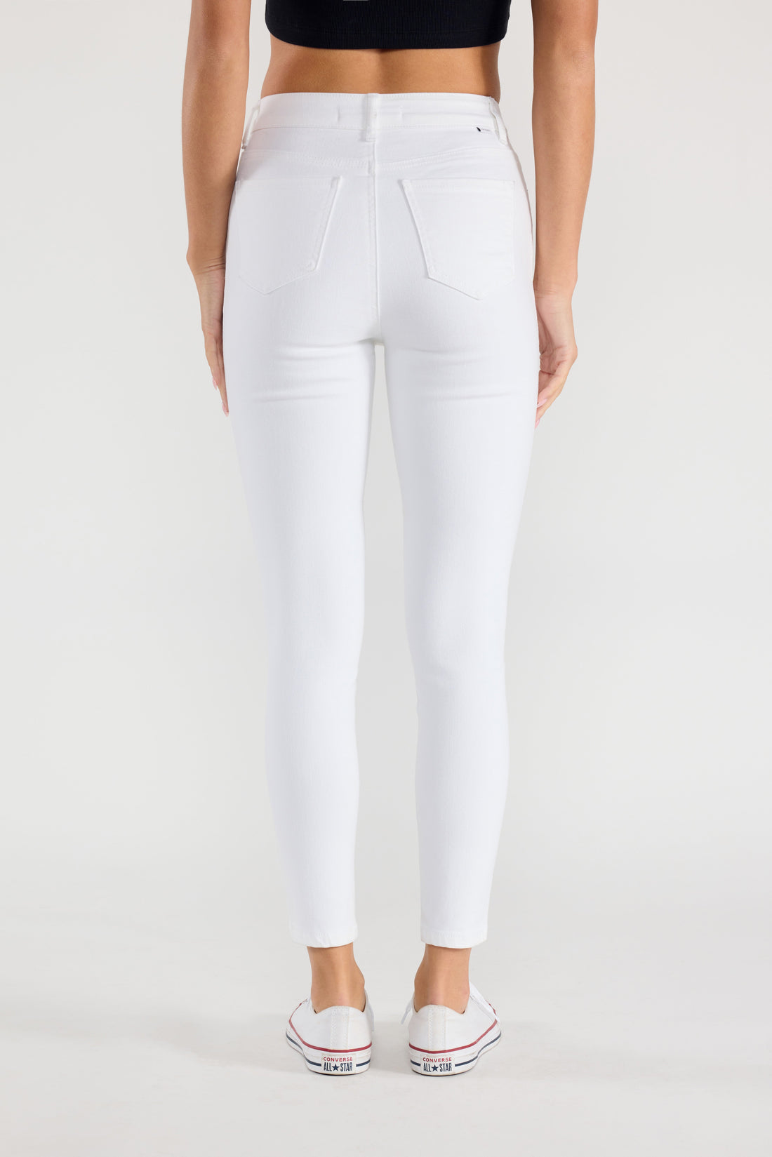 High Rise Ankle Skinny Jeans