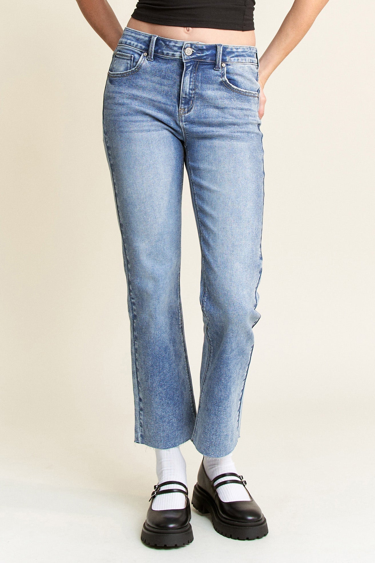 High Rise Classic Straight Jeans