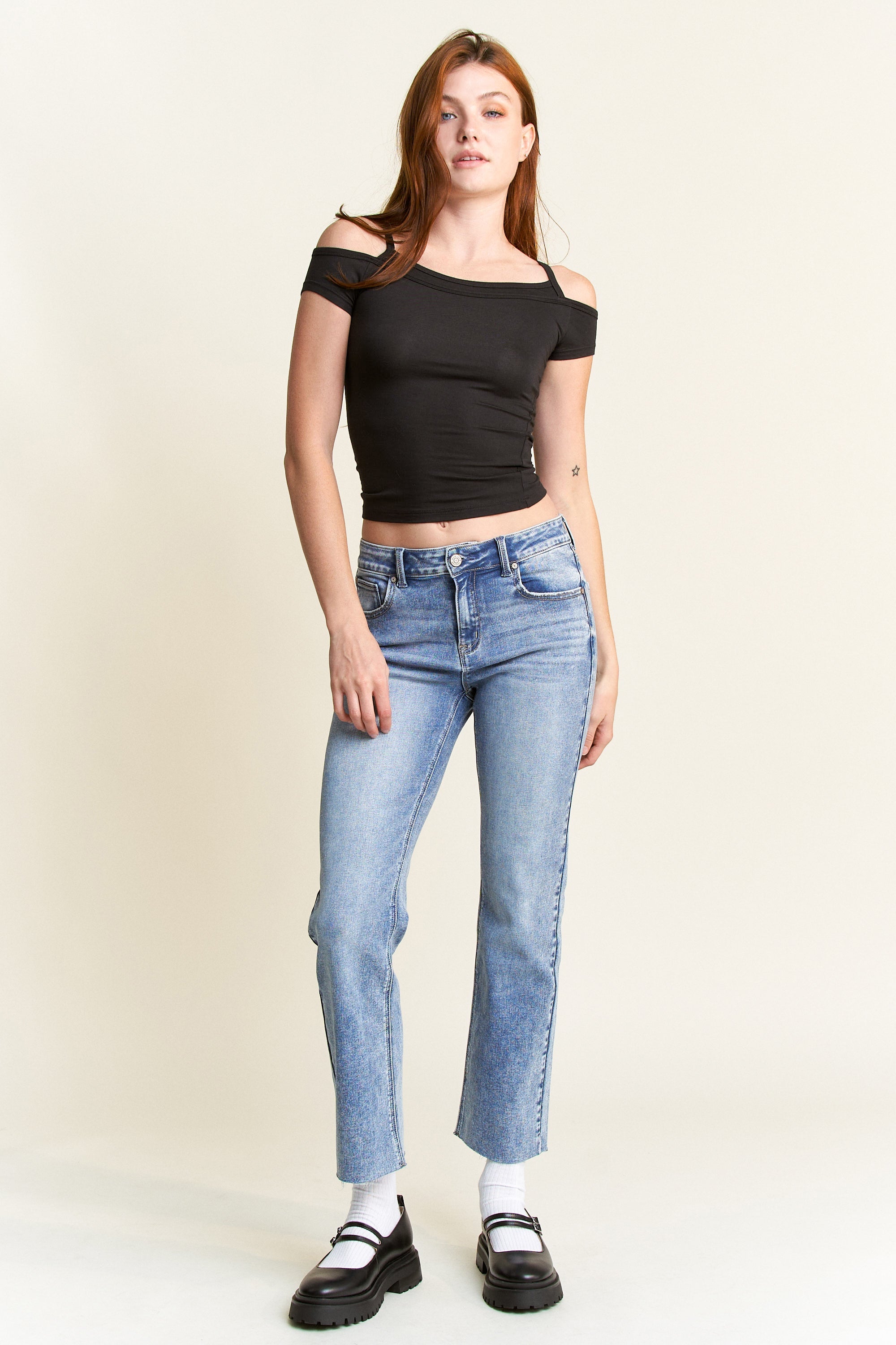 High Rise Classic Straight Jeans