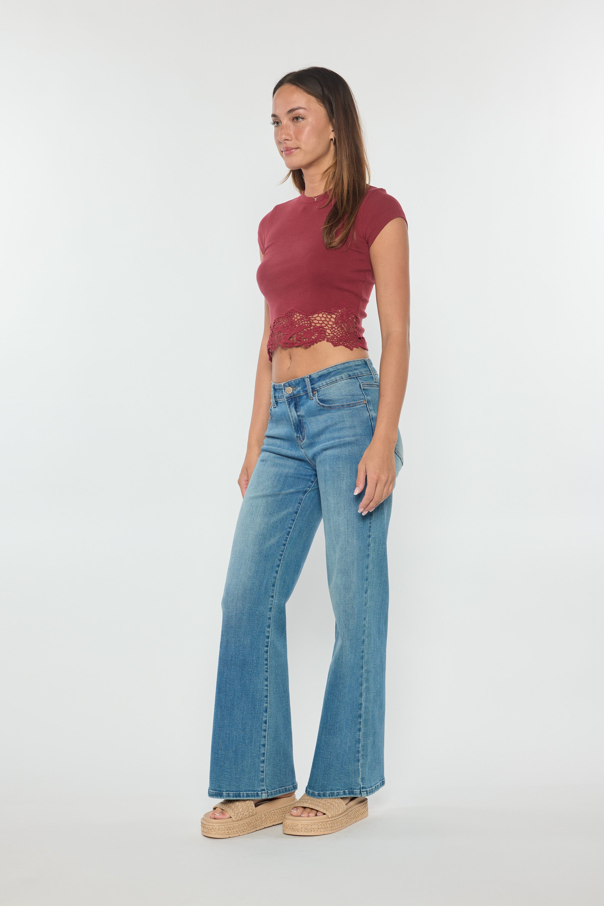 High Rise Wide Leg Jeans