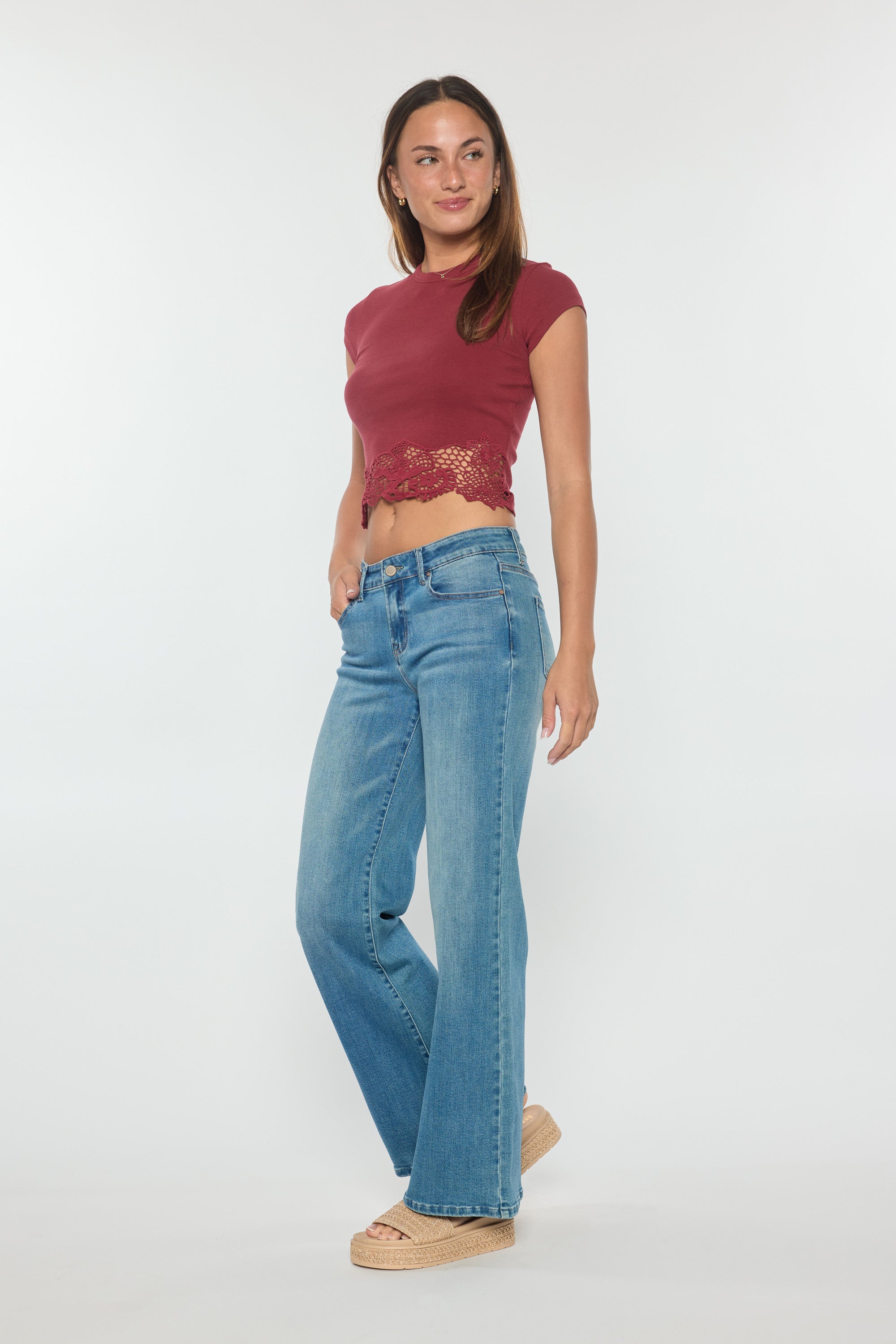 High Rise Wide Leg Jeans