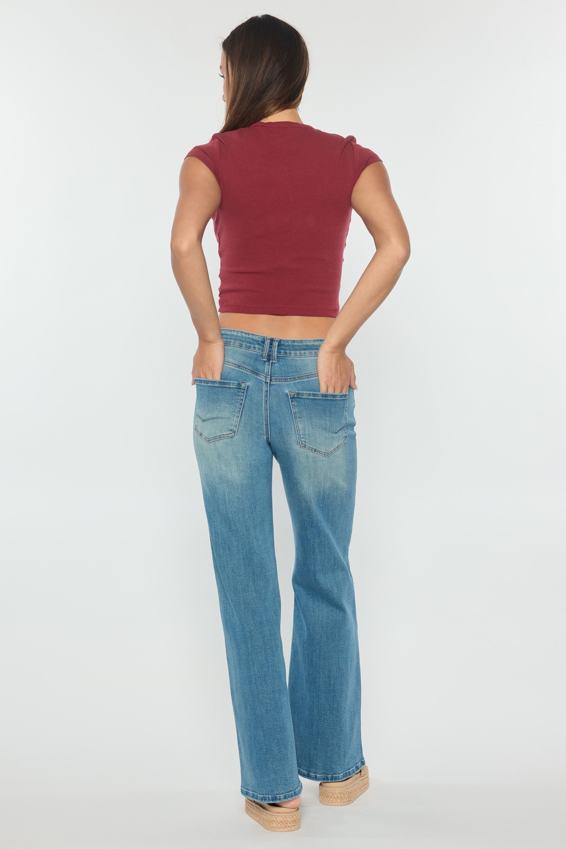 High Rise Wide Leg Jeans