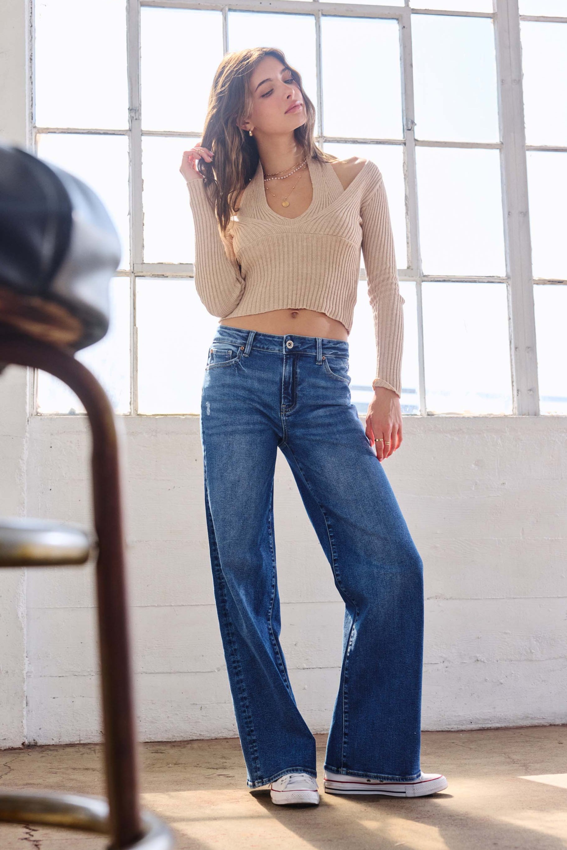 High Rise Relaxed Wide Leg Jeans