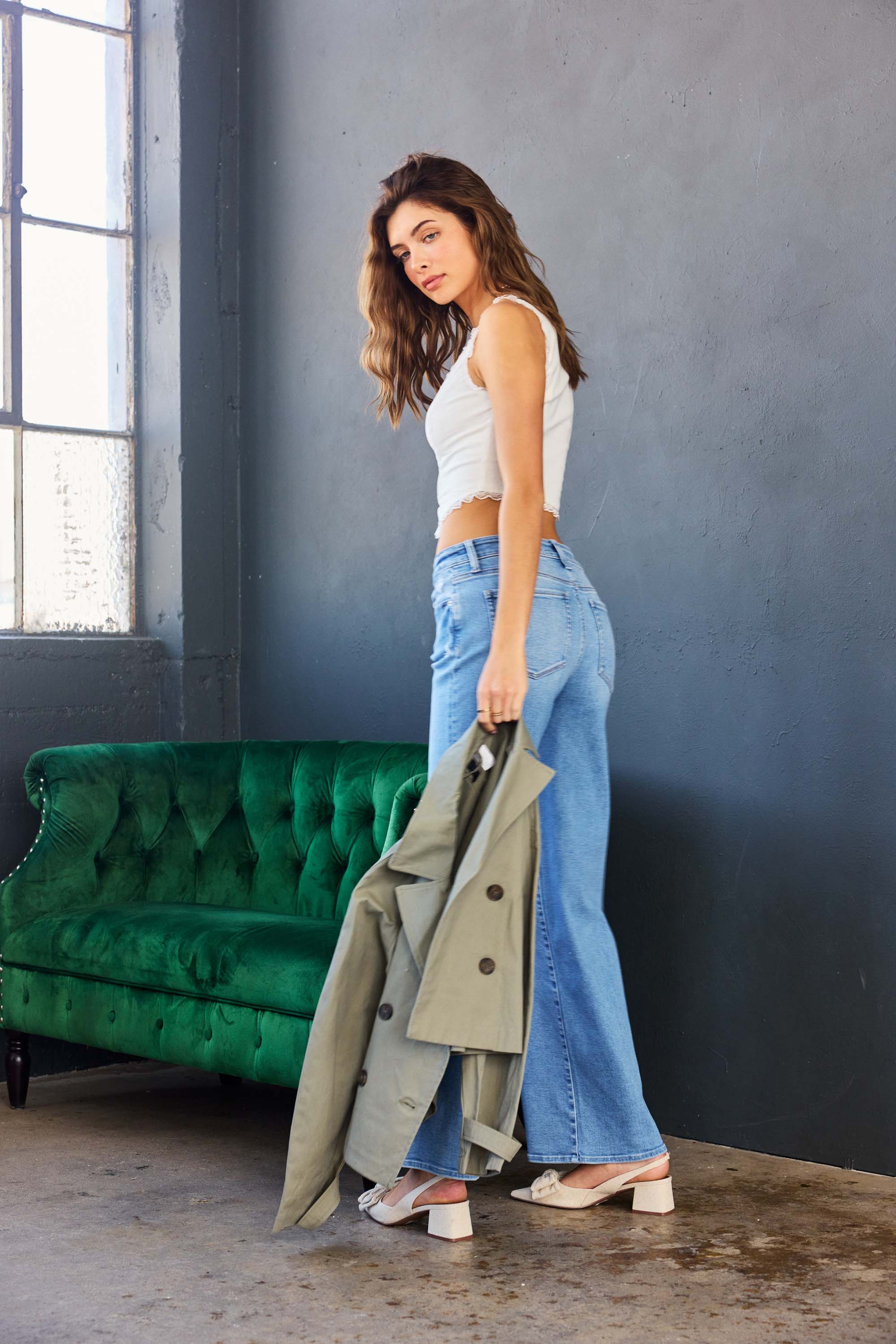 High Rise Relaxed Wide Leg Jeans