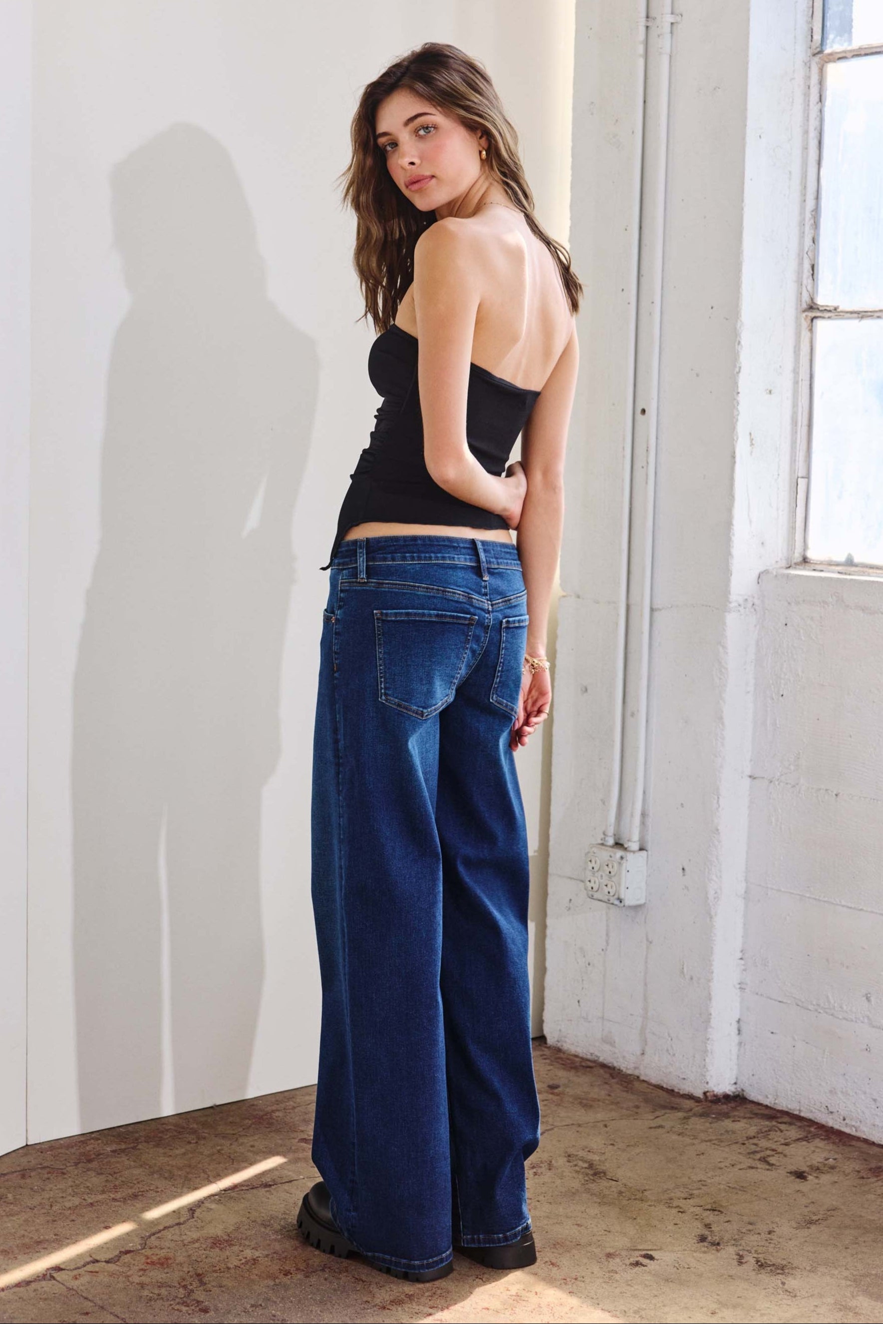 High Rise Wide Leg Jeans